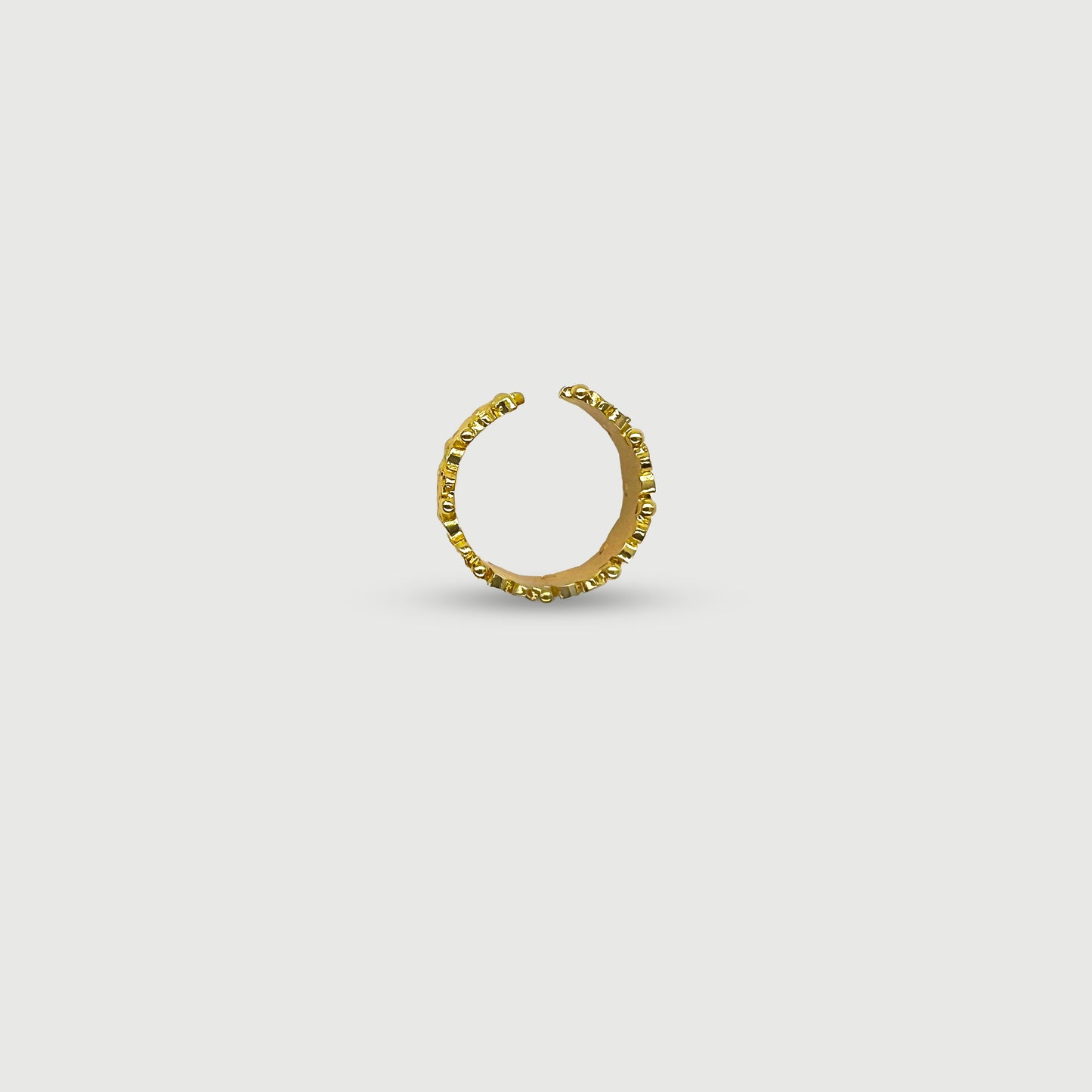 Adjustable golden Lotus flower ring