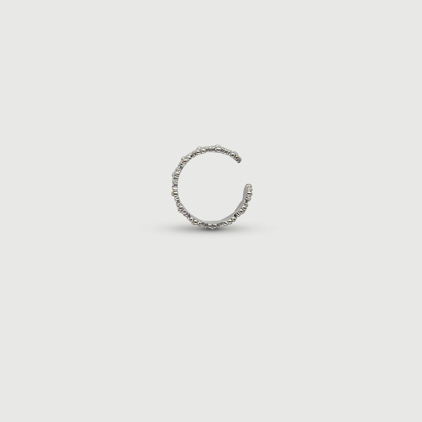 Bague ajustable avec fleurs marguerites en argent