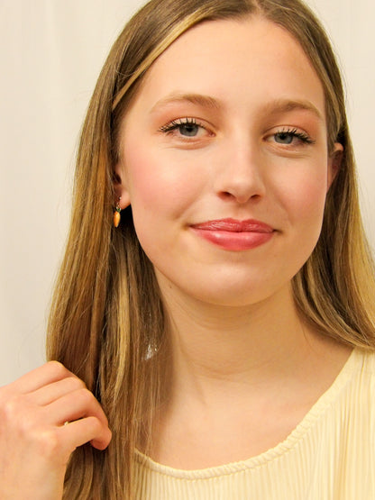 Boucles d'oreilles lapin blanc et carotte